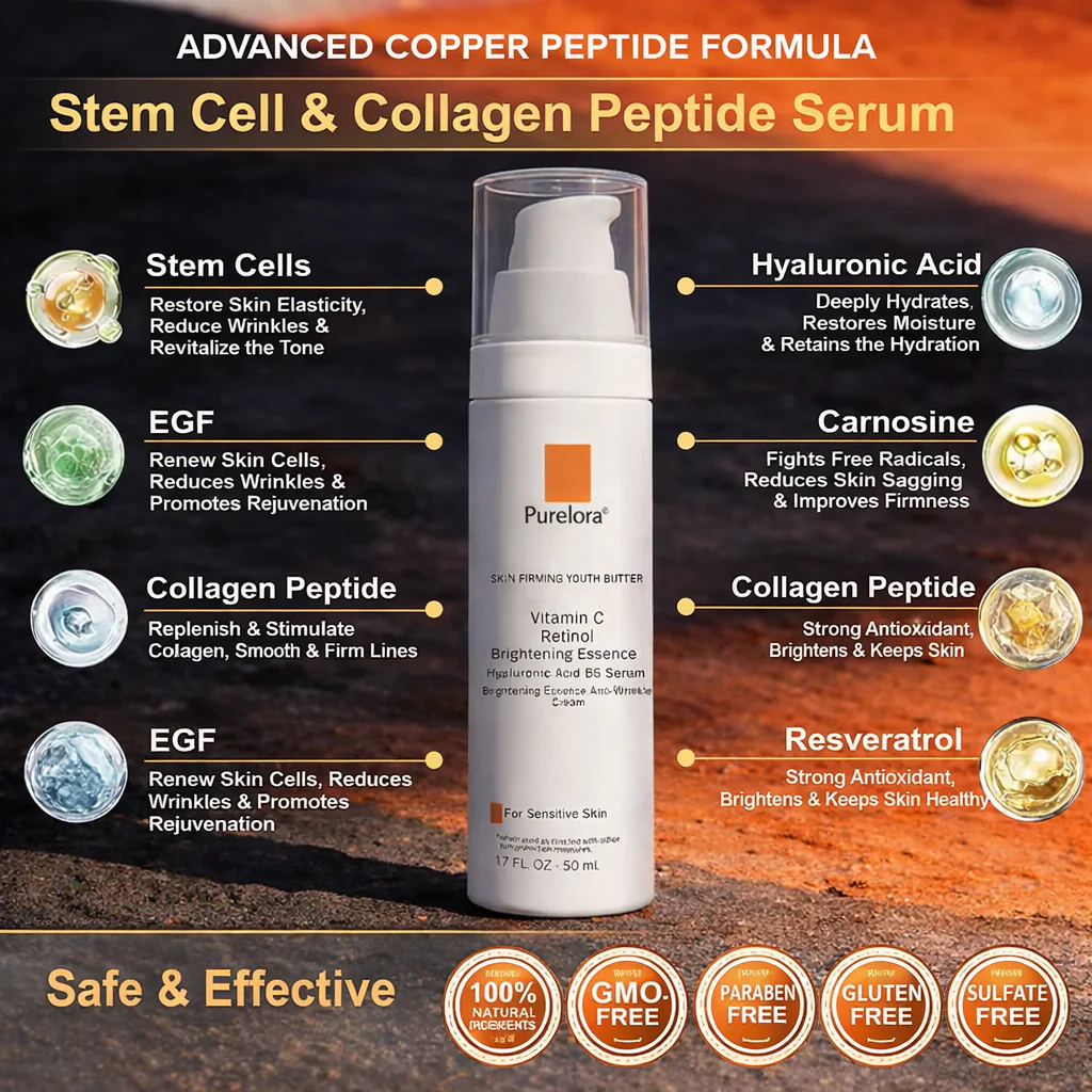 🇬🇧New Arrival | Purelora® Stem Cell–Derived EGF & Copper Peptide Revitalising Essence Cream (Deeply activates the skin’s natural renewal process, helping skin look firmer, smoother and more refined.) - Image 7