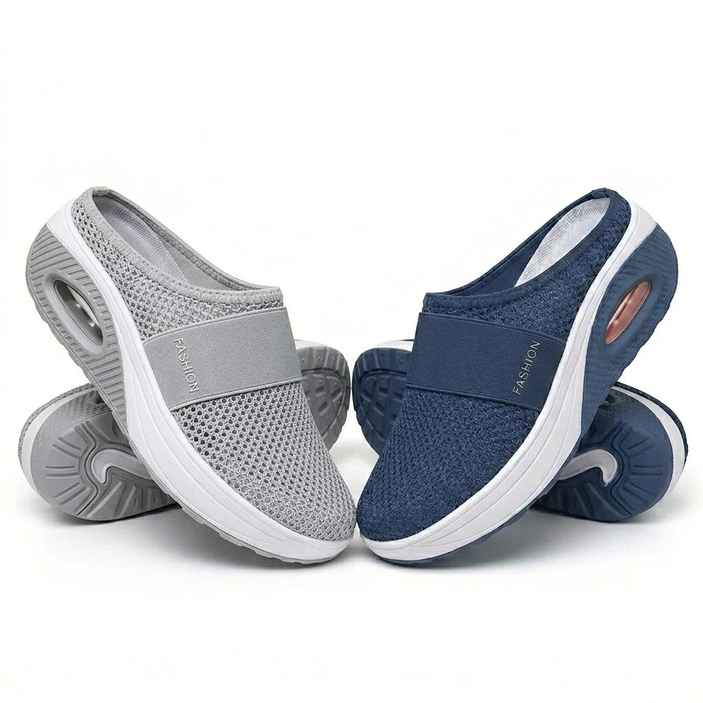 🔥 LAST DAY SALE-80% OFF ✨ BQODQO® Diabetic Air-Cushion Slip-On Walking Shoes, Orthopedic Diabetic Slippers, with Arch-Support for Women - Image 10