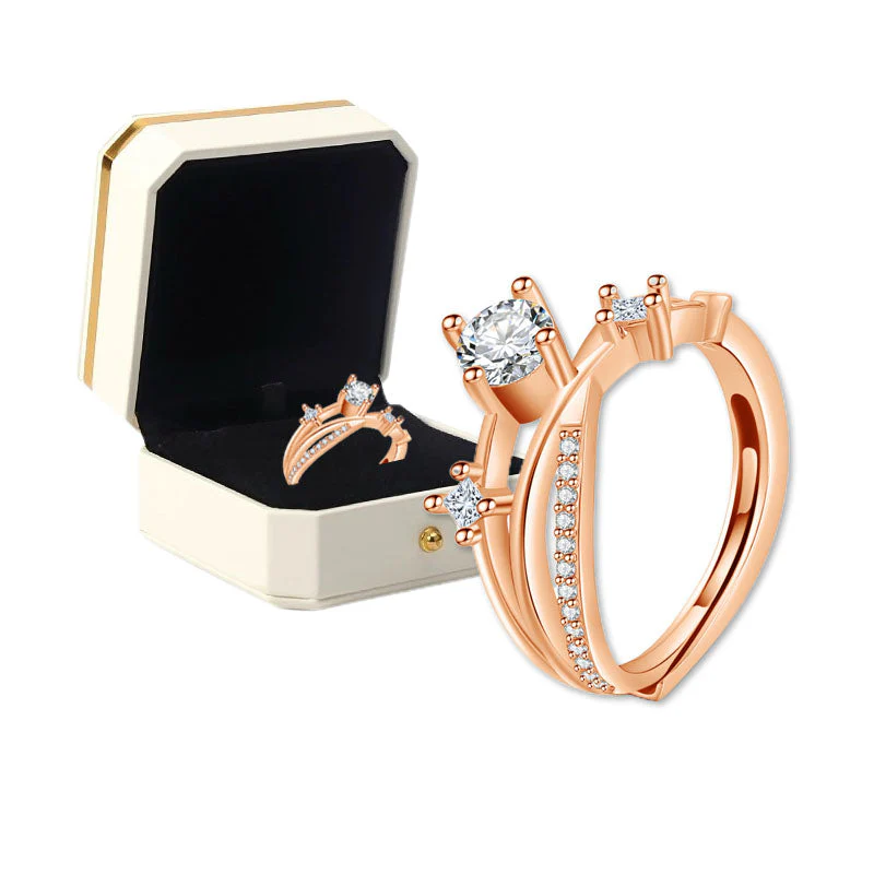 （🔥LAST DAY SALE-80% OFF)𝐂𝐙𝐓𝐈𝐂𝐋𝐄® Diamond Magnetology Lymphvity Ring - Image 18